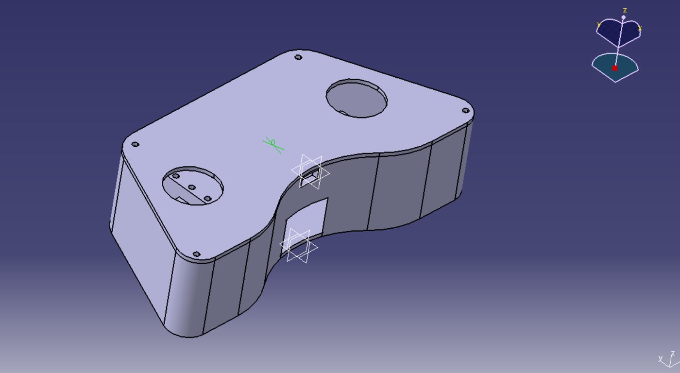 CAD model of the AGV remote controller